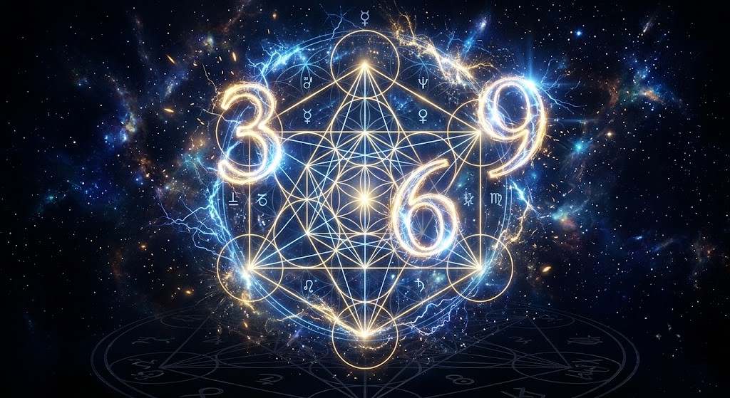 神秘的に光る数字3・6・9